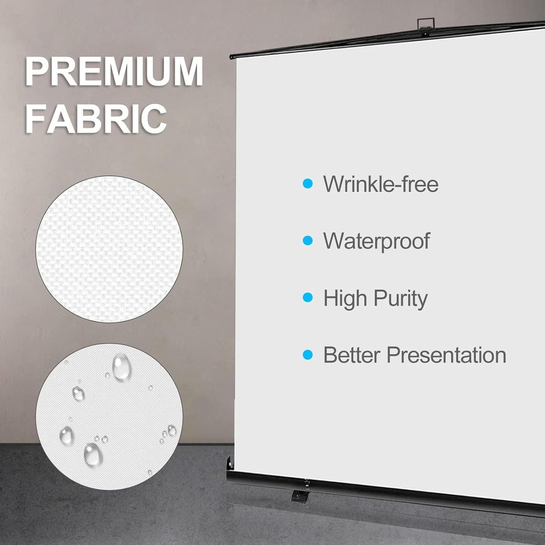 EMART 77x92in Collapsible Chromakey Panel Portable White Screen — frame 4