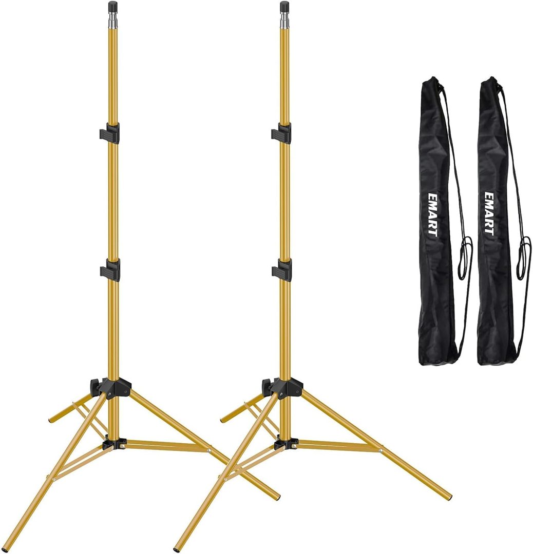 EMART 7Ft Light Stand for Photography, Speedlight, Softbox 2 Pack-Gold — frame 2