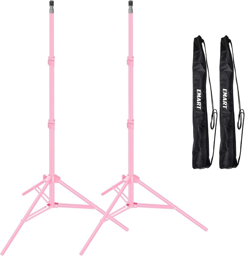 EMART 7Ft Light Stand for Photography, Speedlight, Softbox 2 Pack-Pink — frame 2