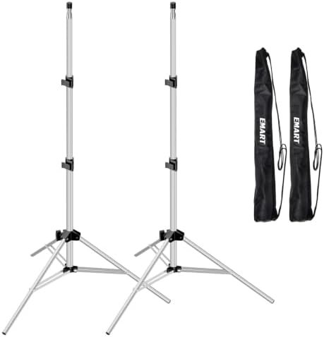 EMART 7Ft Light Stand for Photography, Speedlight, Softbox 2 Pack-Silver — frame 1