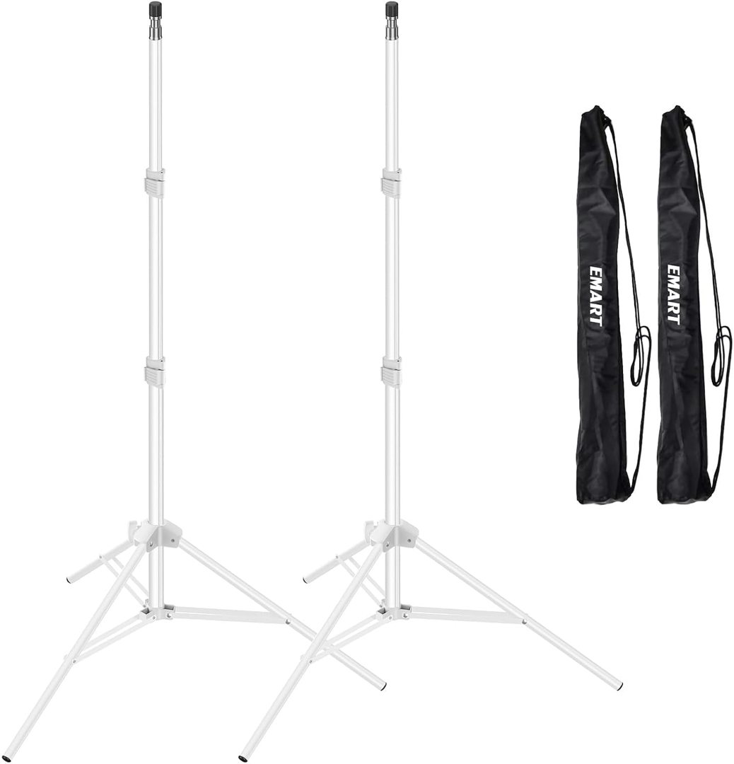 EMART 7Ft Light Stand for Photography, Speedlight, Softbox 2 Pack-White — frame 2