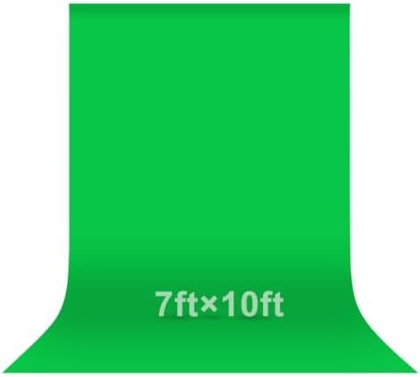 EMART 7x10Ft Green Screen Backdrop,Photography Greenscreen Background
