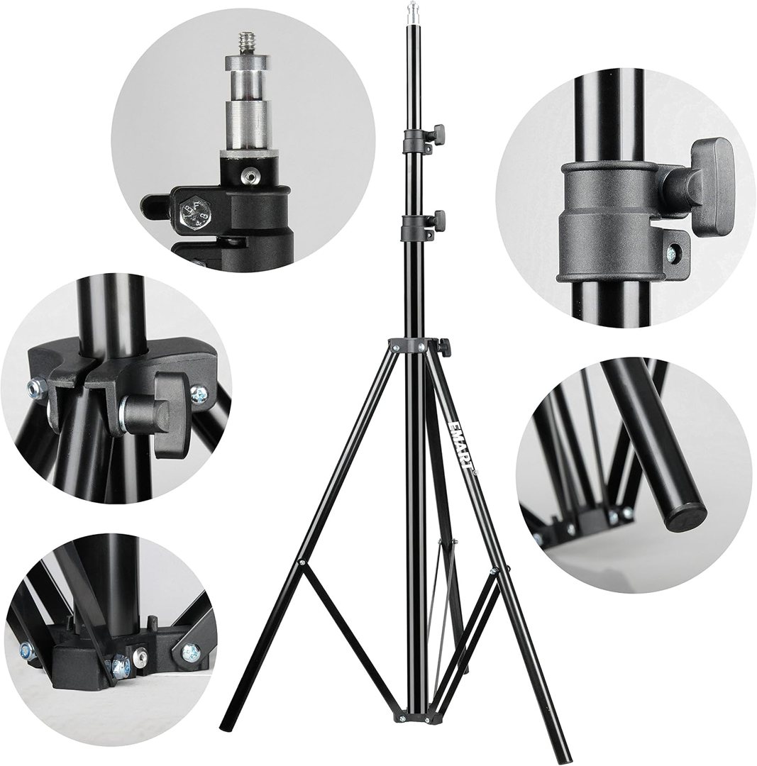 EMART 8.5 Ft Light Stand for Photography, Speedlight, Flash, Softbox-2 Pack — frame 4