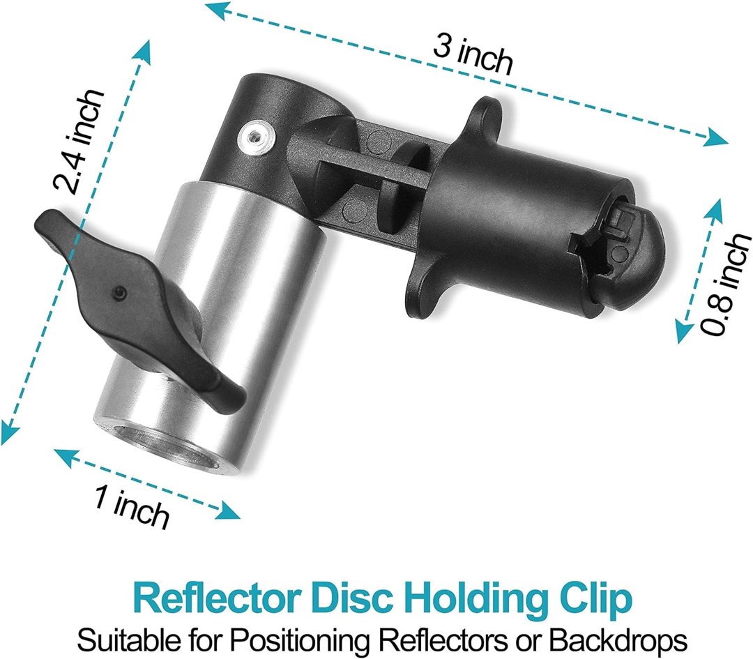 EMART 8.5FT Light Stand with Photography Reflector Holder Disc Clip — frame 4