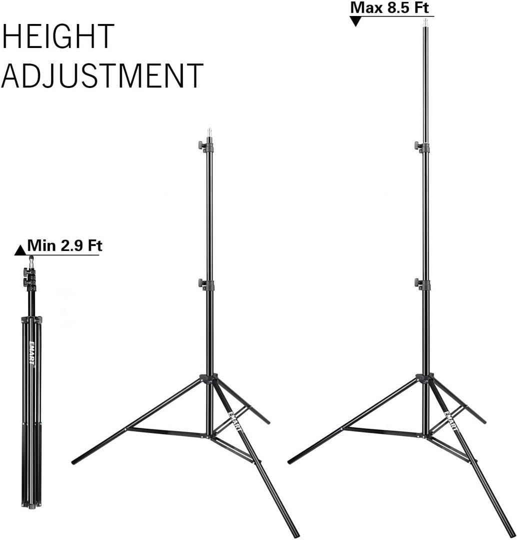 EMART 8.5FT Photography Light Stand with 5/8" Heavy Duty Reflector Holder — frame 3
