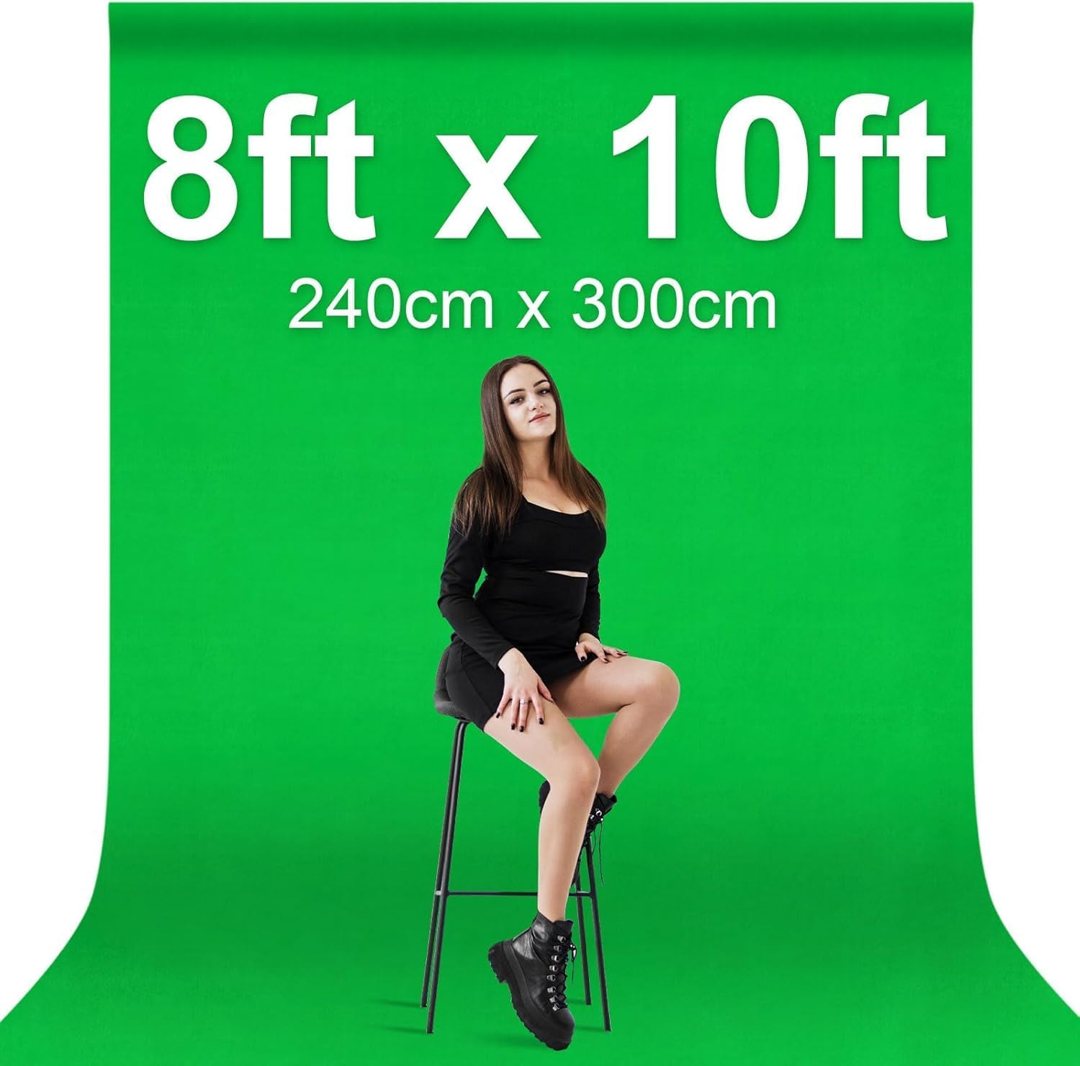 EMART 8x10Ft Green Screen Backdrop,Photography Greenscreen Background — frame 3