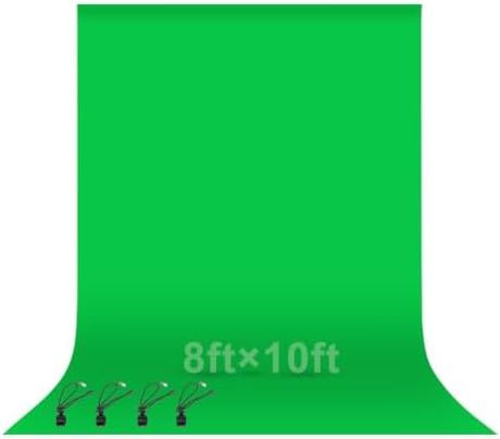 EMART 8x10Ft Green Screen Backdrop,Photography Greenscreen Background