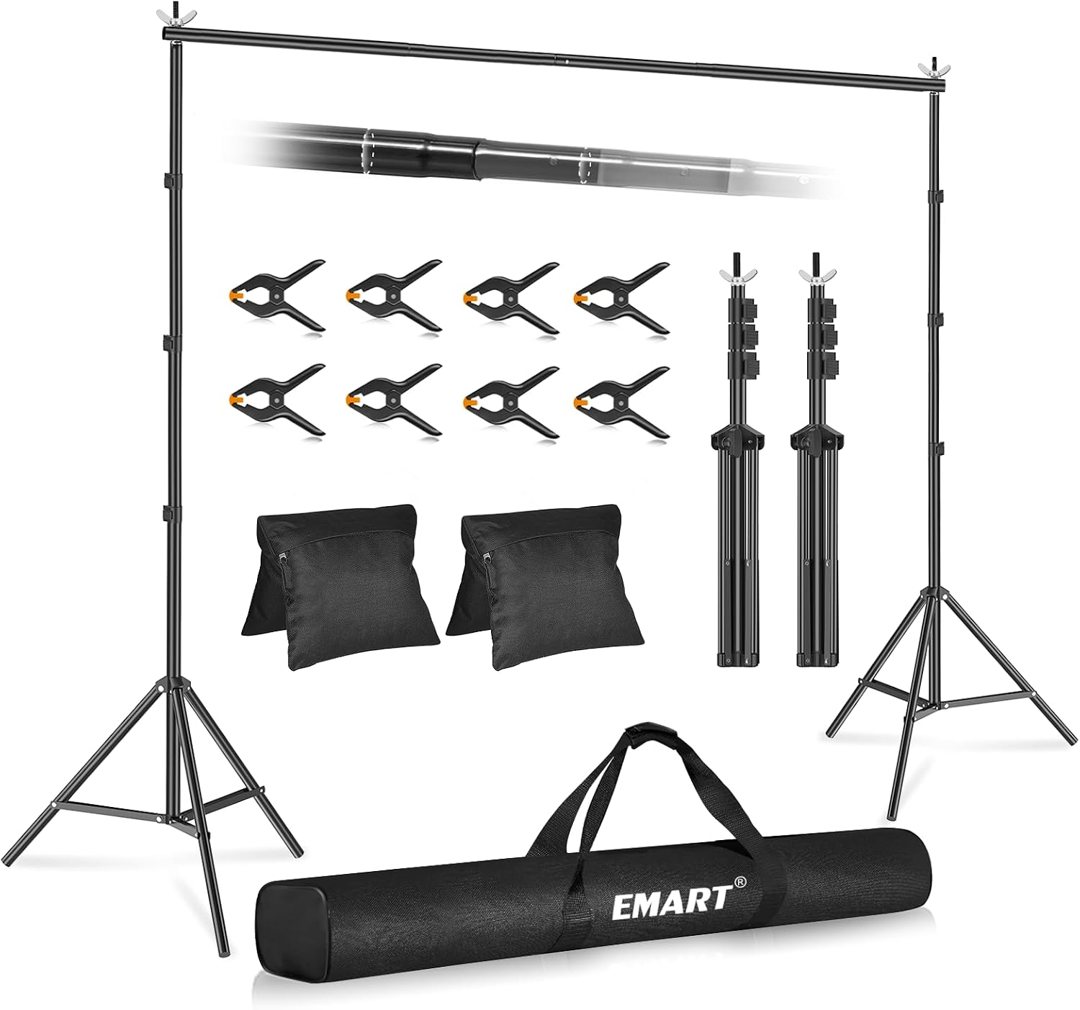 EMART Backdrop Stand 10x10FT Adjustable Back Drop Stand for Party Events — frame 2