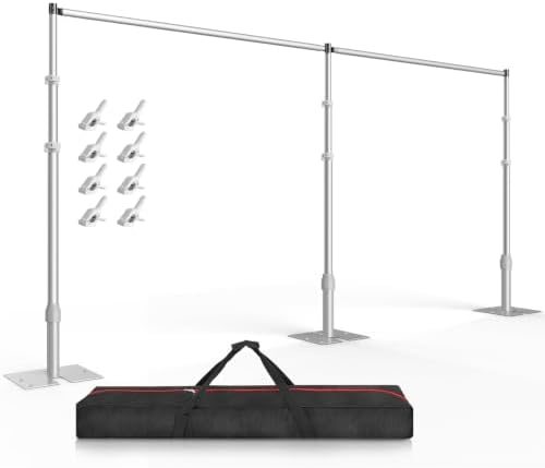 EMART Backdrop Stand Heavy Duty 10x20Ft Adjustable Pipe and Drape Stand Kit