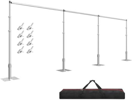EMART Backdrop Stand Heavy Duty 10x30Ft Adjustable Pipe and Drape Stand Kit