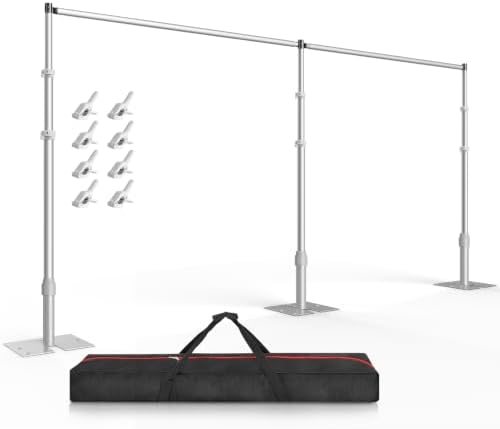 EMART Backdrop Stand Heavy Duty 12x20Ft Adjustable Pipe and Drape Stand Kit
