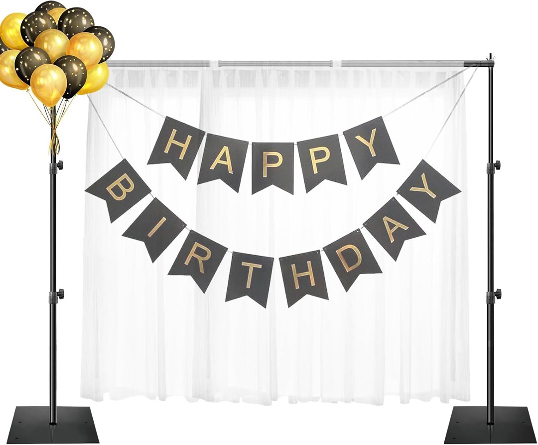 EMART Backdrop Stand Heavy Duty 6.5x10ft Adjustable Pipe and Drape Stand — frame 2