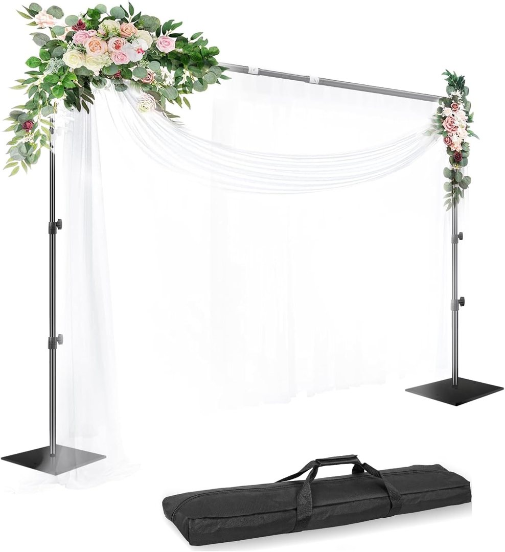 EMART Backdrop Stand Heavy Duty 8.5x10ft Adjustable Pipe and Drape Stand — frame 2
