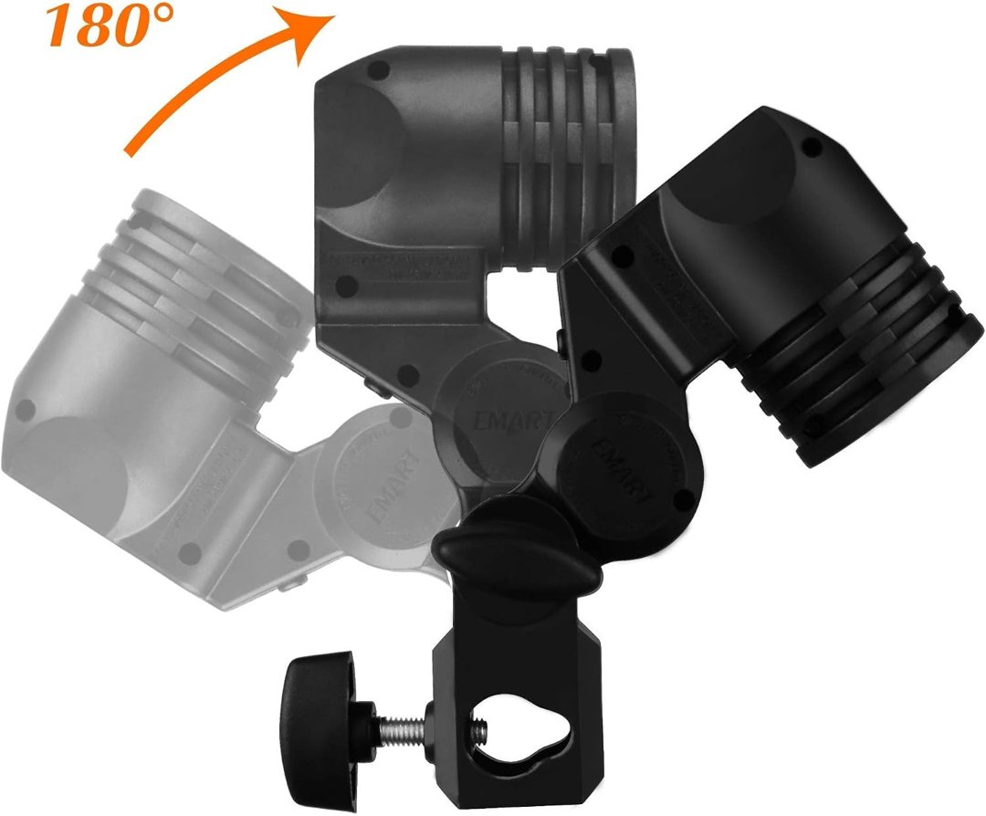 EMART E26 / E27 Light Bulb Socket Adapter with Photo Umbrella Lamp Holder — frame 5