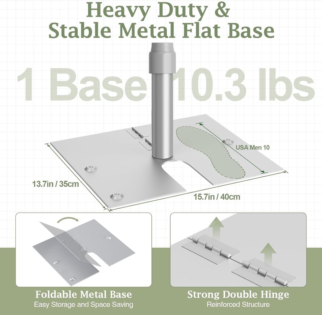 EMART Heavy Duty Backdrop Stand 10x10 Adjustable Photo Pipe and Drape Stand — frame 3