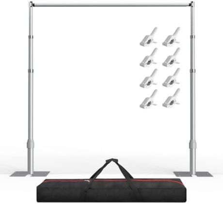 EMART Heavy Duty Backdrop Stand 10x10 Adjustable Photo Pipe and Drape Stand
