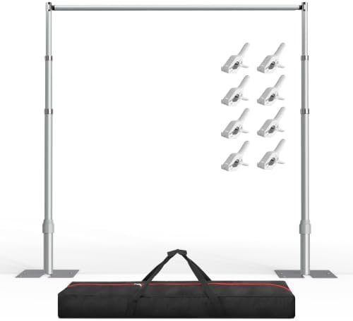 EMART Heavy Duty Backdrop Stand 10x10 Adjustable Photo Pipe and Drape Stand — frame 1