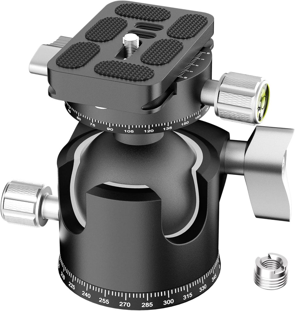 EMART Low Profile Tripod Ball Head with 1/4" Arca Swiss Quick Release Plat — frame 2