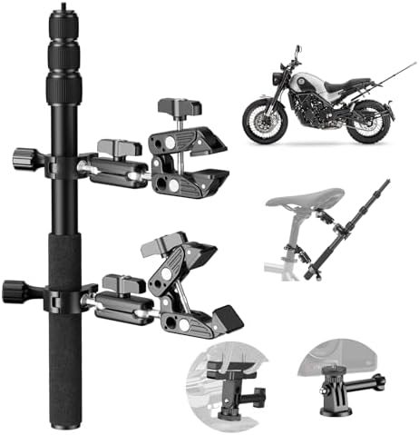 EMART Motorcycle Mount Kit for Insta 360 X4 X5, Bike Handlebar Clamp Mounts