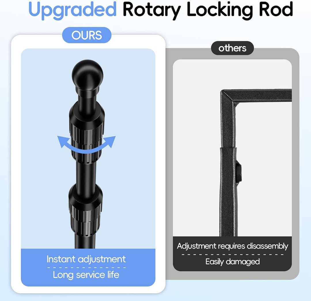 EMART Over Table Rod Stand,Adjustable Table Arch Stand with C-Clamps — frame 5