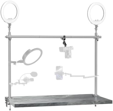 EMART Overhead Camera Mount Rig, Adjustable Aluminum Tabletop Platform
