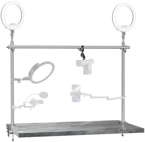 EMART Overhead Camera Mount Rig, Adjustable Aluminum Tabletop Platform — frame 1