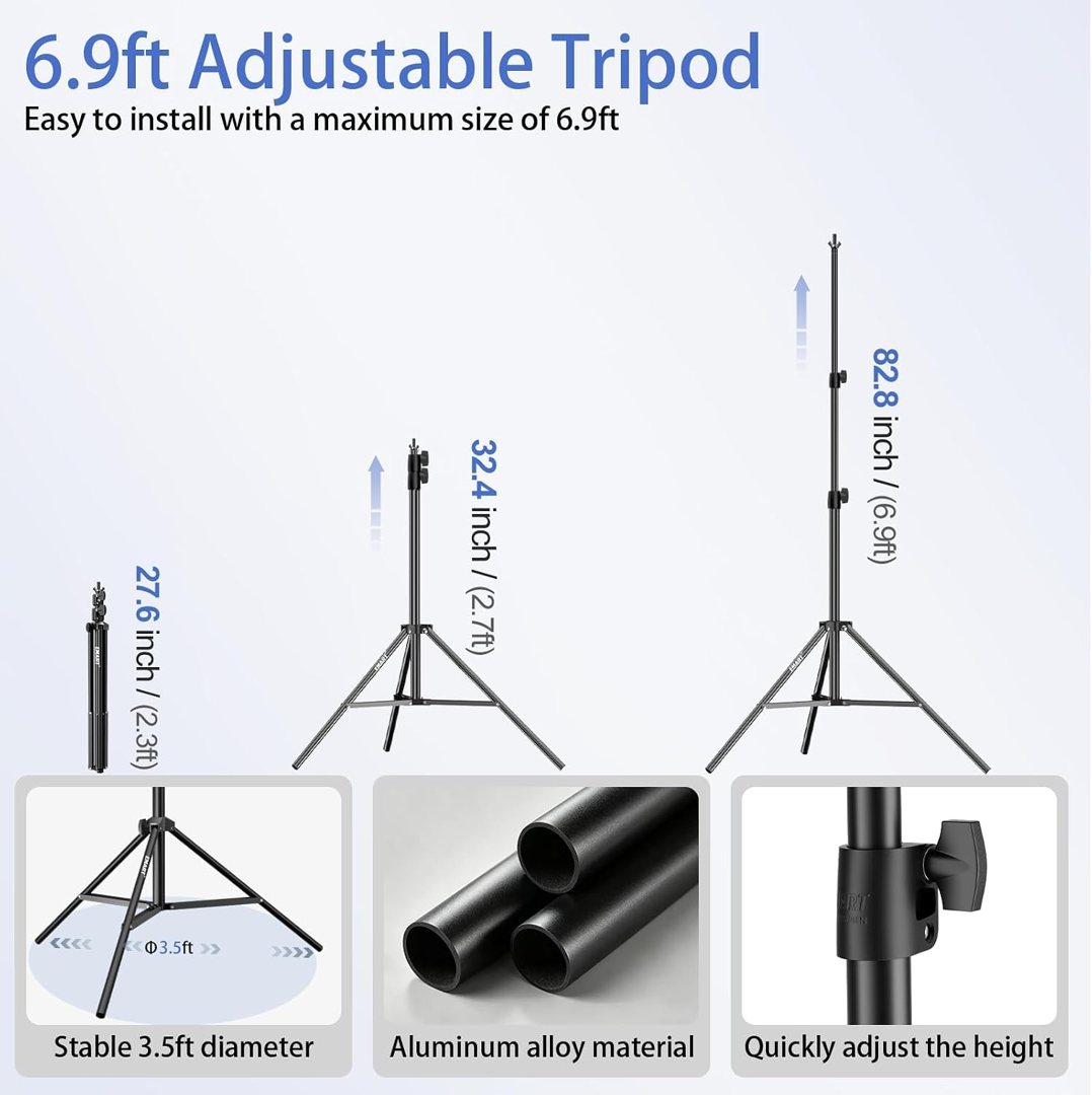 EMART Photo Backdrop Stand, 6.9x10ft Back Drop Stand for Party, Photography — frame 5