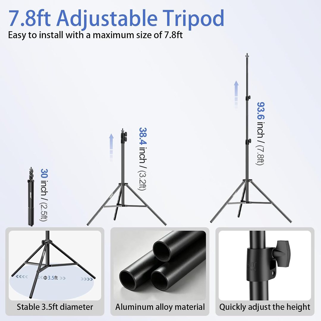 EMART Photo Backdrop Stand, 7.8x10ft Back Drop Stand for Party, Photography — frame 5