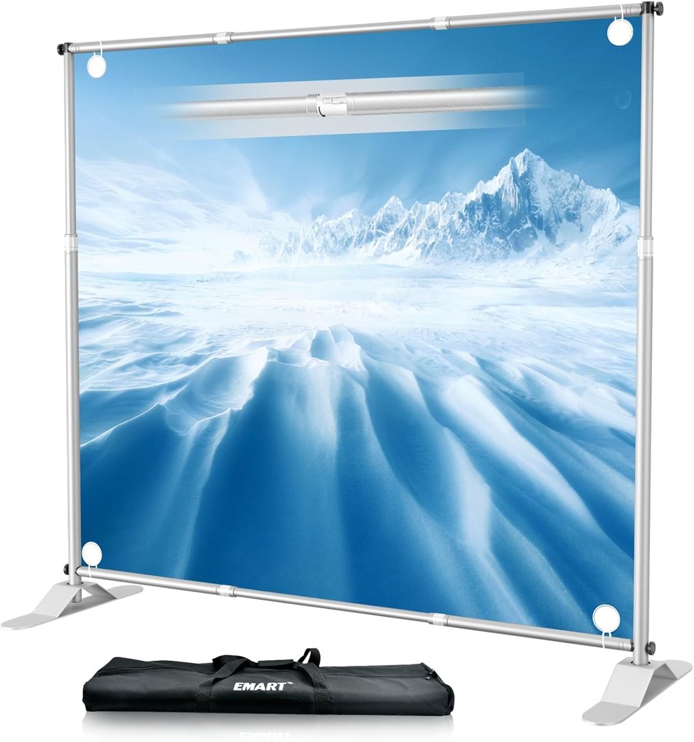 EMART Photo Backdrop Stand Heavy Duty 10x10ft Adjustable Banner Stand — frame 2