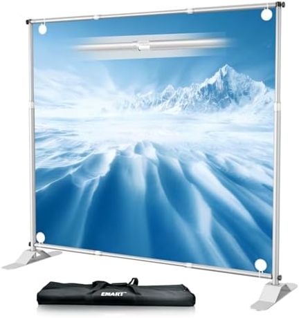 EMART Photo Backdrop Stand Heavy Duty 10x10ft Adjustable Banner Stand