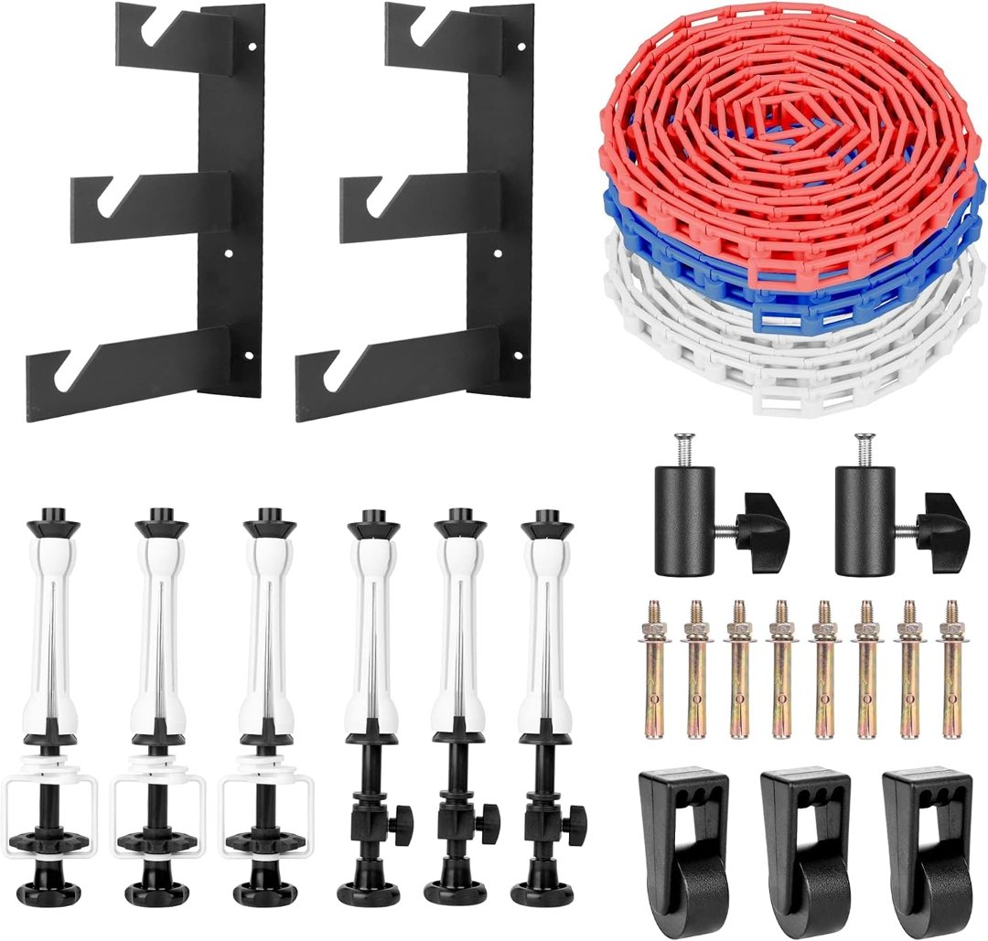 EMART Photography Backdrop Wall Mount 3 Roller Support System for Photo — frame 2