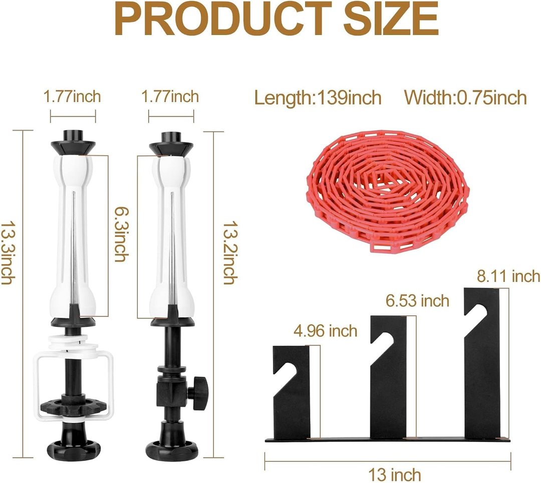 EMART Photography Backdrop Wall Mount 3 Roller Support System for Photo — frame 3