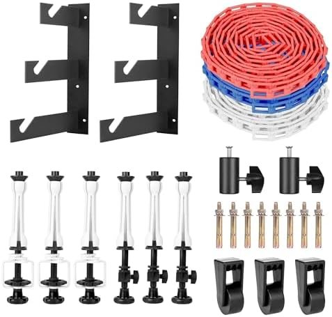 EMART Photography Backdrop Wall Mount 3 Roller Support System for Photo
