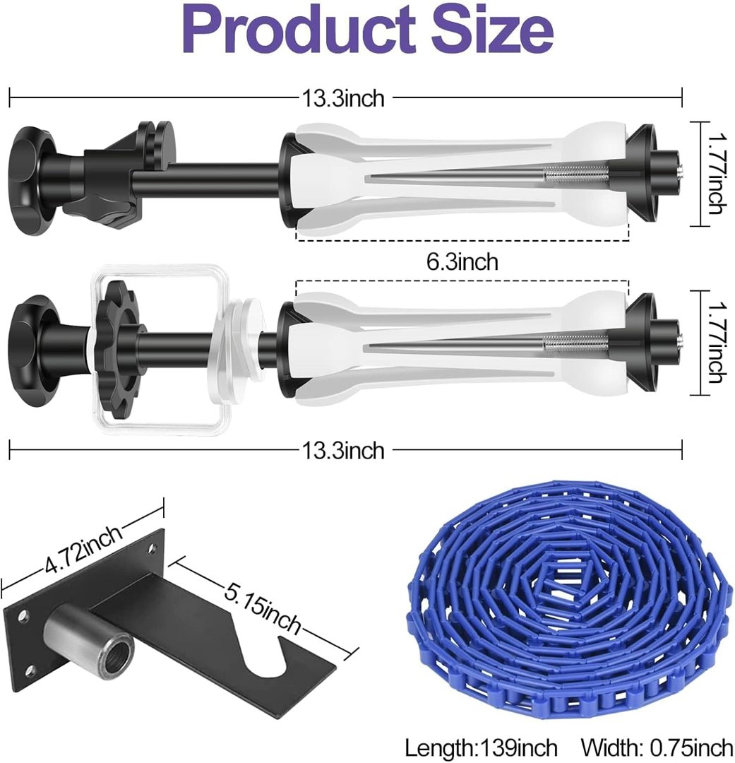EMART Photography Backdrop Wall Mount Single Roller Support System — frame 3