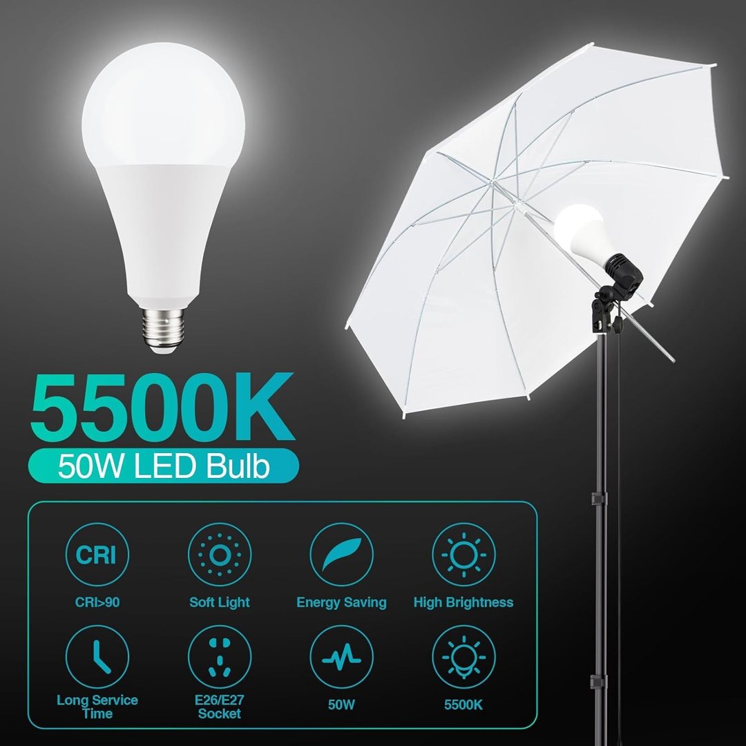 EMART Photography Lighting Kit with 8.5x10Ft Backdrop Stand,10x12 Backdrops — frame 5