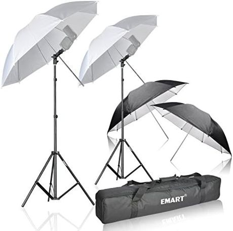EMART Photography Umbrella, 400W 5500K Lighting kit for Video, Studio 4Pack