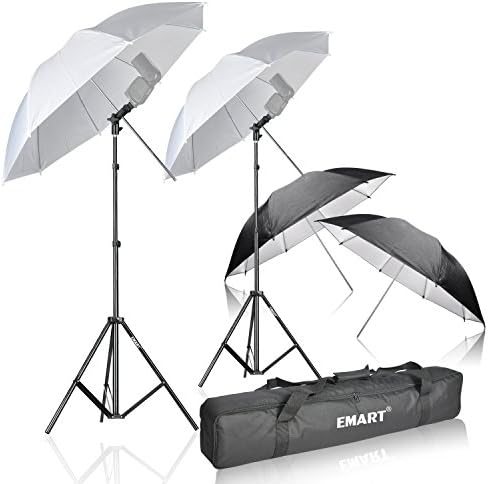 EMART Photography Umbrella, 400W 5500K Lighting kit for Video, Studio 4Pack