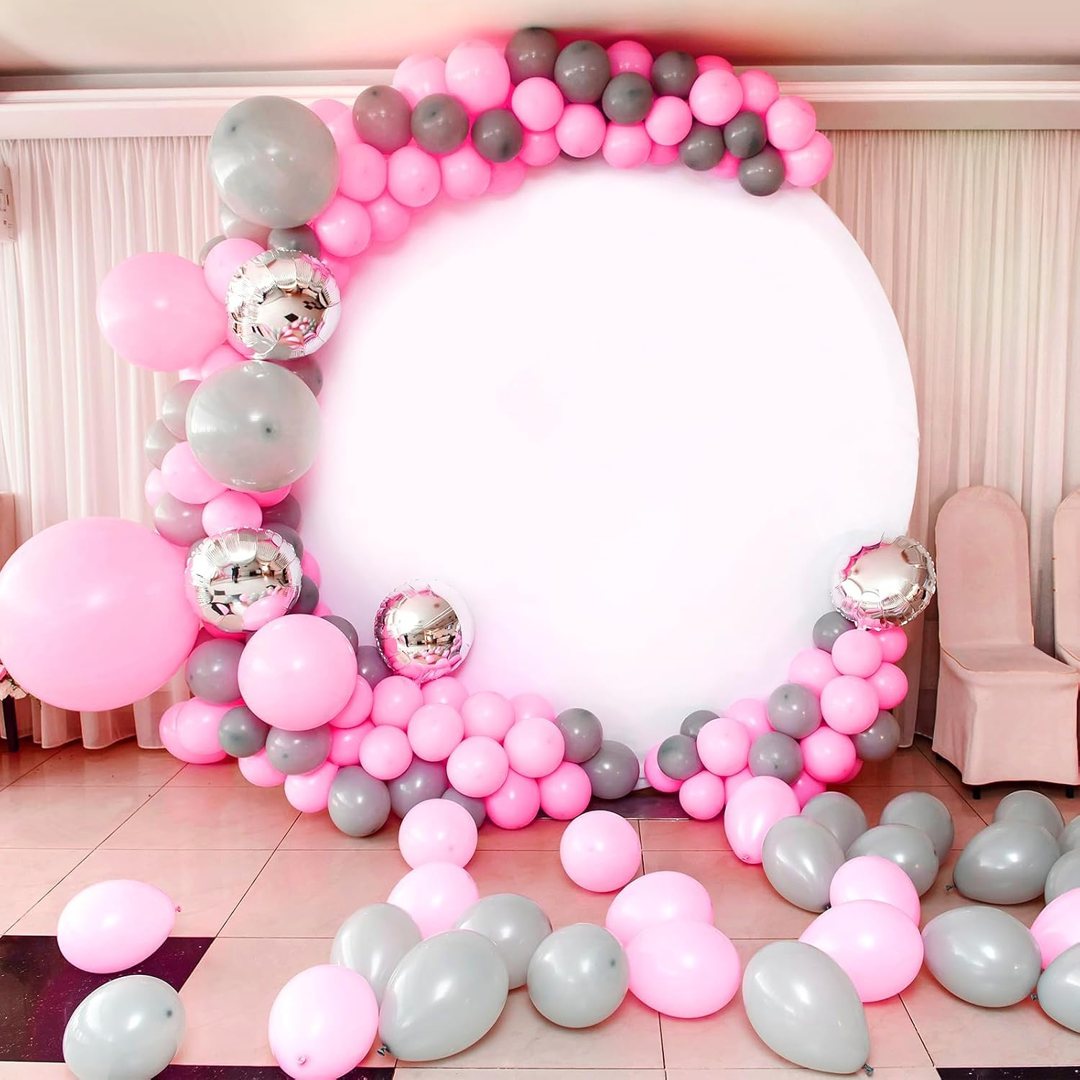 EMART Pink Balloons 12 Inch 100pcs, Latex Balloons for Party(with Ribbon) — frame 3
