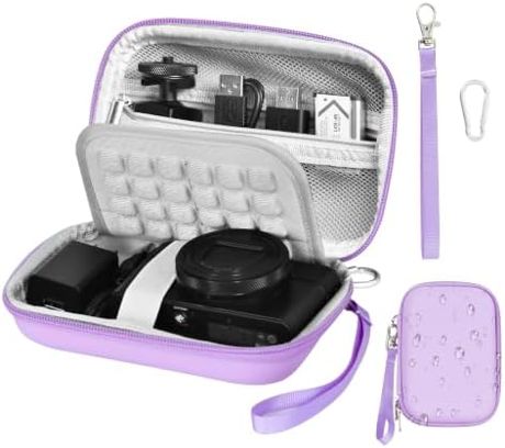 EMART Purple Digital Camera Case Small Camera Bag Fit Camera<6" x 4" x 0.9"