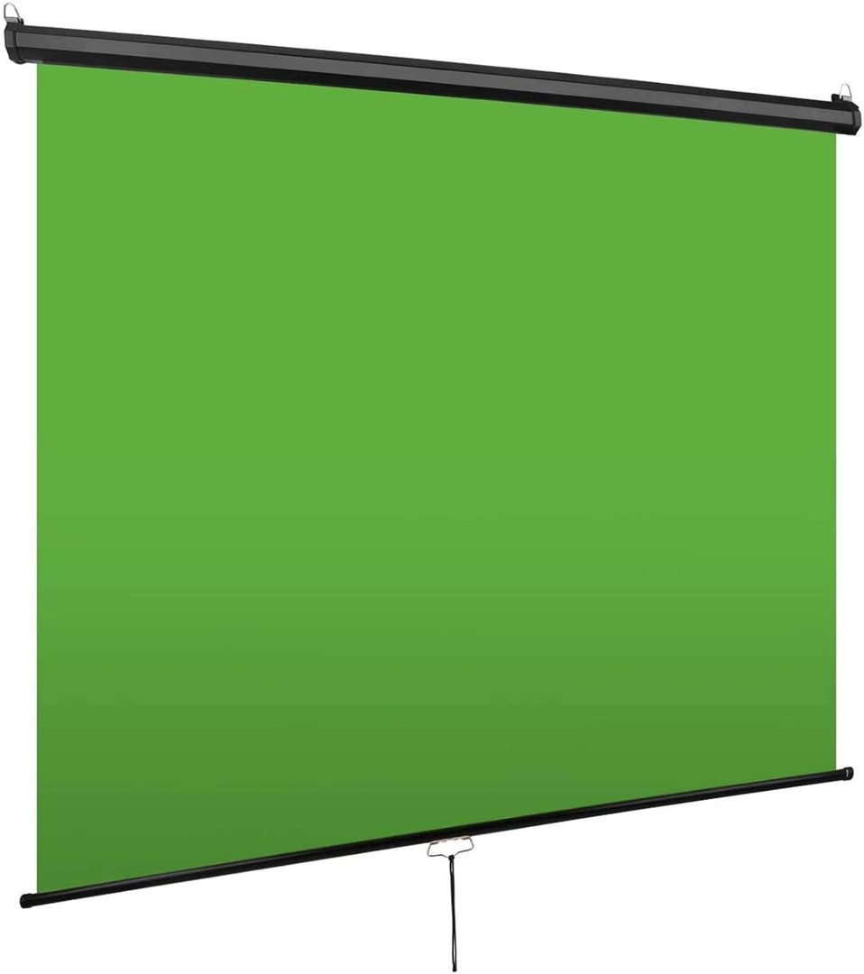 EMART Retractable Green Screen 75 x 79 Inch Collapsible Pull Down Chromakey — frame 2