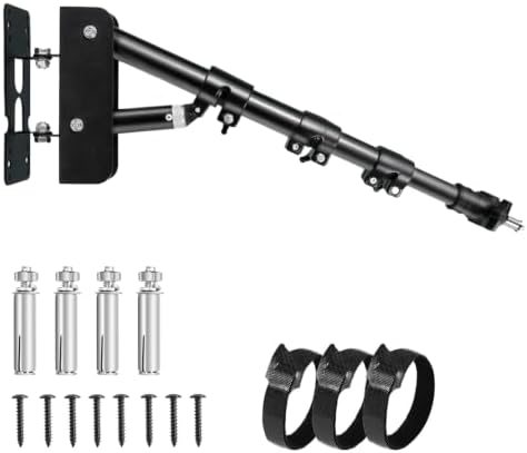 EMART Ring Light Wall Mount Boom Arm, Adjustable 42in/106cm Overhead Stand