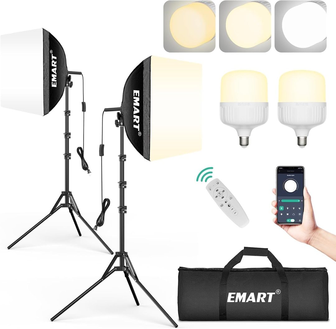 EMART Softbox Photography Lighting Kit 2Pack 50W LED 16"x16" Pull Soft Box — frame 2