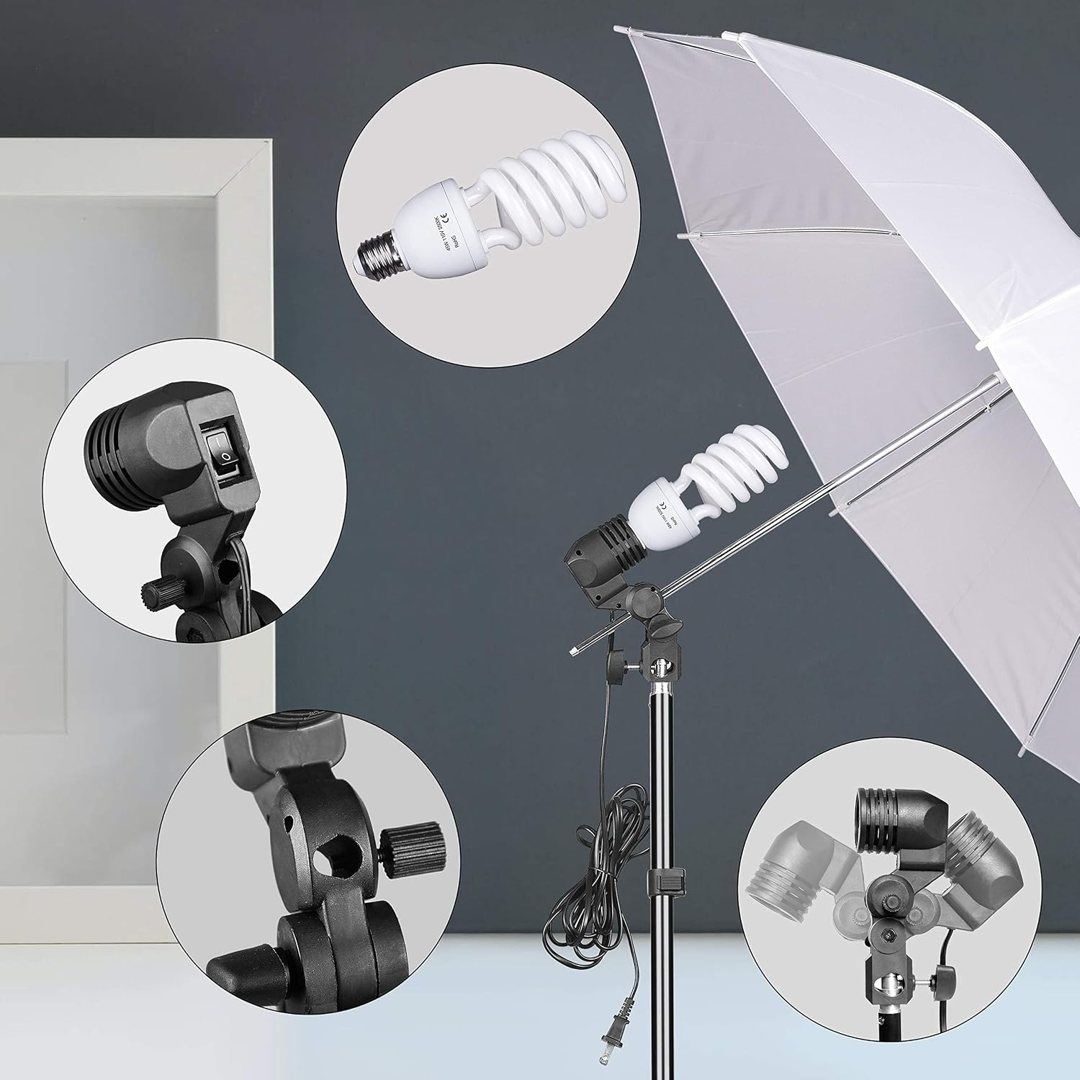 EMART Umbrella Photography Lighting Kit with 45W 5500K Bulb for Studio — frame 3