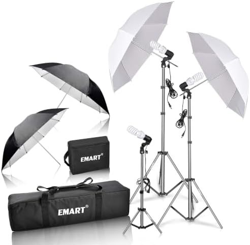 EMART Umbrella Photography Lighting Kit with 45W 5500K Bulb for Studio — frame 1