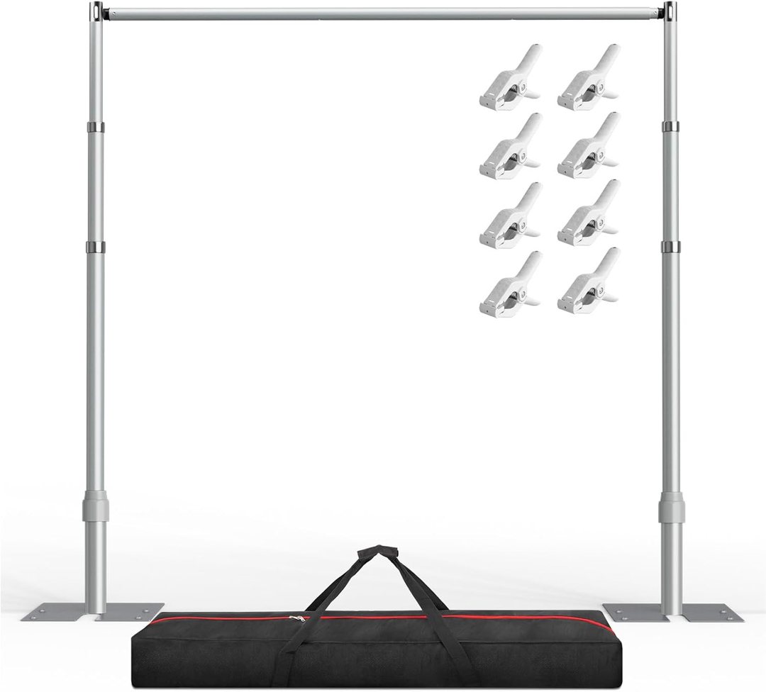 EMART Upgrade Pipe and Drape Backdrop Stand 8.9x10FT Adjustable Photo Stand — frame 2