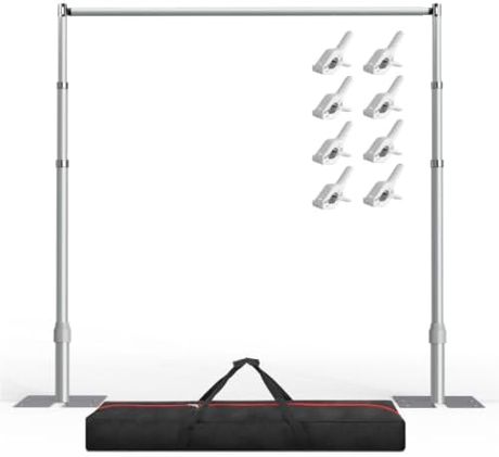 EMART Upgrade Pipe and Drape Backdrop Stand 8.9x10FT Adjustable Photo Stand